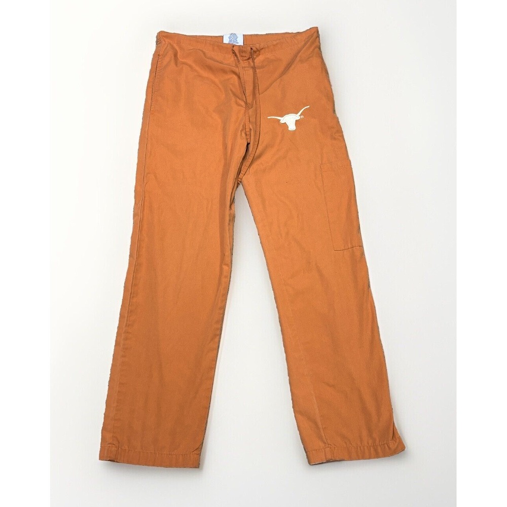 Texas Longhorns SCRUB Pants Adult 28X28 Orange DOCTOR Scrub Bottom Medical ADULT